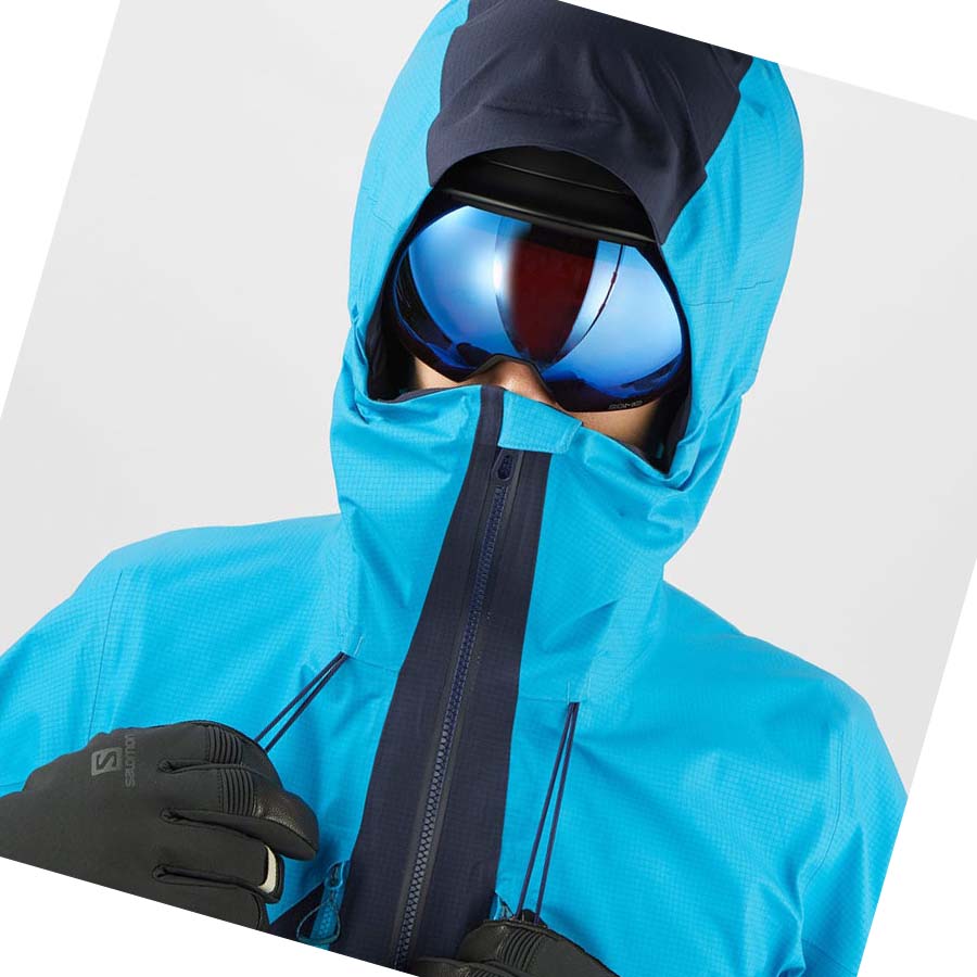 Chaquetas Salomon OUTPEAK GORE-TEX WATERPROOF 3L Hombre Azules | MX 3277MQZ